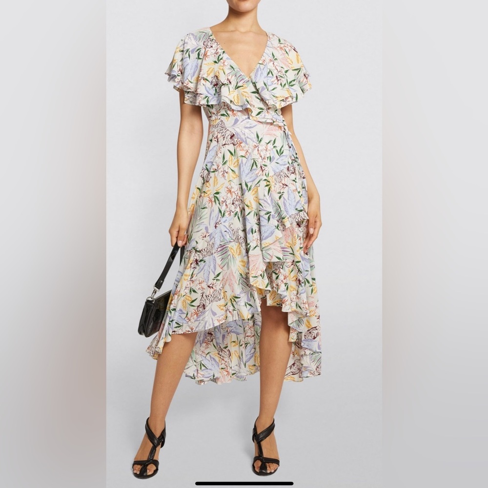 MAJE
Floral Asymmetric Dress Size 34   XS